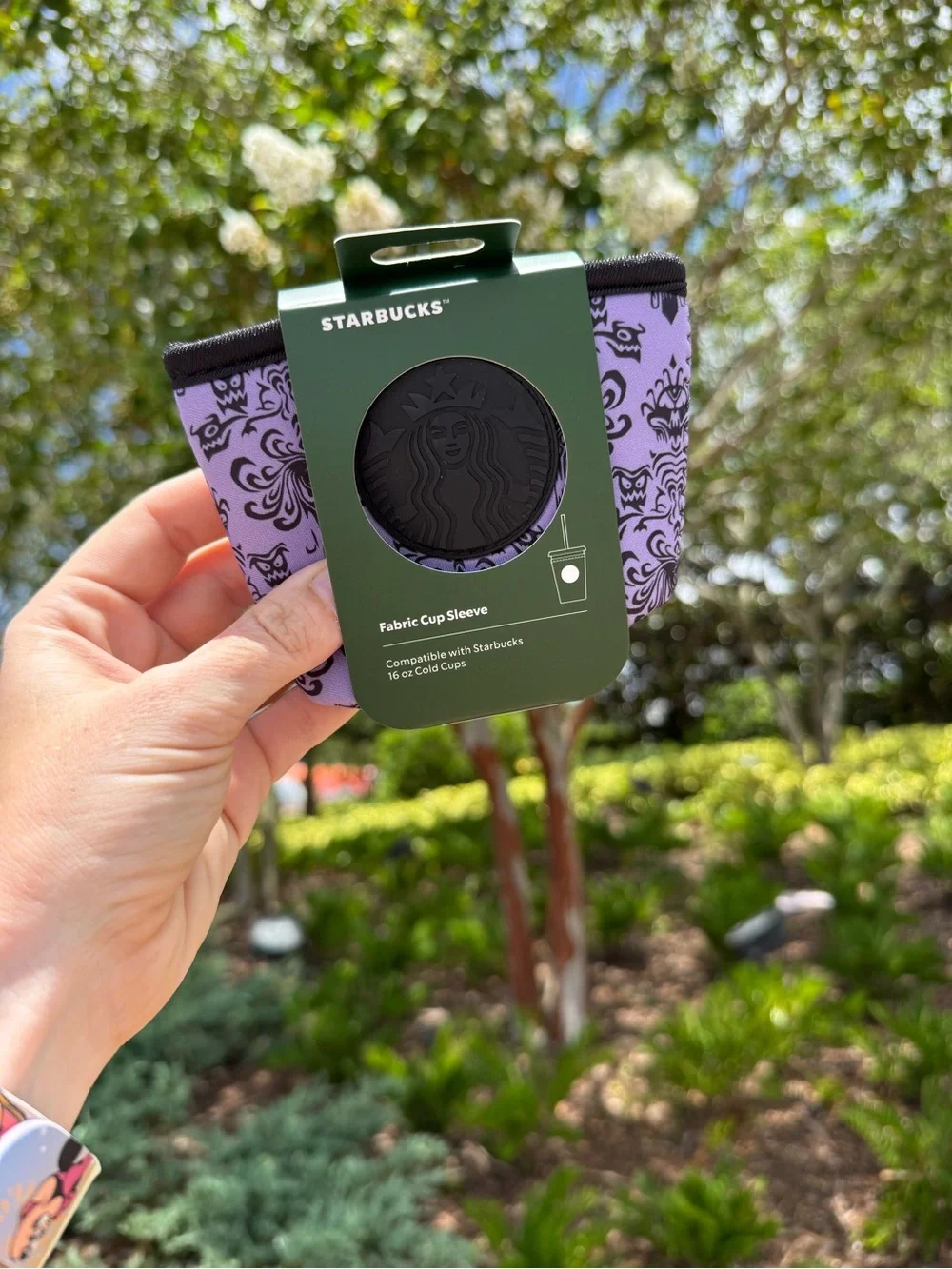 Starbucks The Haunted Mansion coffee sleeve - 16 oz